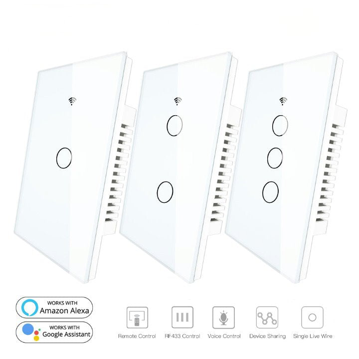 Interruptor Inteligente Wi-Fi Smart - Alexa, Google, iOS, Android G9P11 -Interruptor Inteligente Wi-Fi Smart - Alexa, Google, iOS, Android Casa Tech Loja 