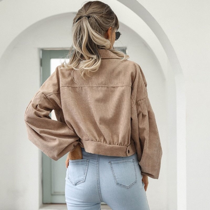 Jaqueta Cropped Feminina Manga Longa Soltinho JCF13 - Jaqueta Cropped Feminina Manga Longa Soltinho Casa Tech 