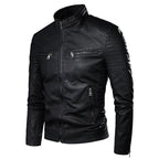 Jaqueta de Couro Masculina Casual JQM01 - Jaqueta de Couro Masculina Casual Casa Tech Loja Preto PP 