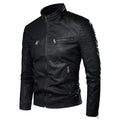 Jaqueta de Couro Masculina Casual JQM01 - Jaqueta de Couro Masculina Casual Casa Tech Loja Preto PP 