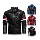Jaqueta de Couro Masculina para Motociclistas JCM21 - Jaqueta de Couro Masculina para Motociclistas Casa Tech 