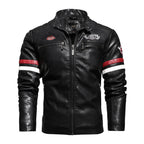 Jaqueta de Couro Masculina para Motoqueiros JCM05 - Jaqueta Motoqueiro Masculina Couro Casa Tech Modelo 2 - Preto PP 