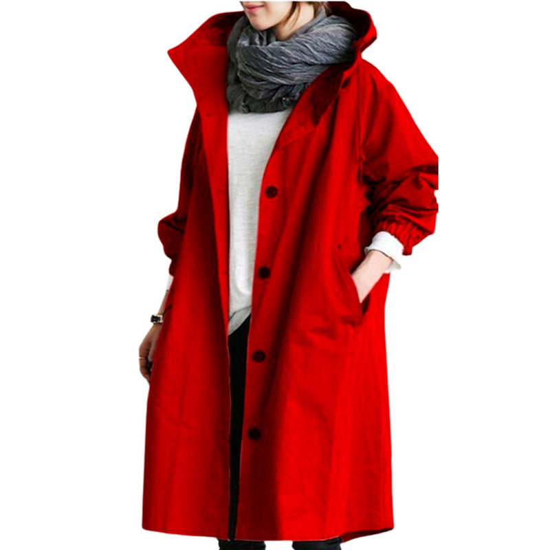 Jaqueta Feminina Anne com Capuz Frio 2022 G8P2 Casa Tech Loja Vermelho PP 