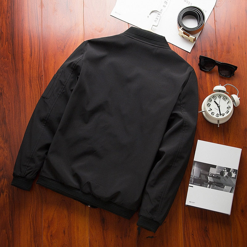 Jaqueta Masculina Bomber com Ziper 0 Casa Tech Loja 