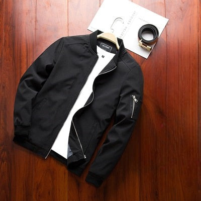 Jaqueta Masculina Bomber com Ziper G10P10 - Jaqueta Masculina Bomber com Ziper Casa Tech Loja 