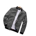 Jaqueta Masculina Bomber com Ziper G10P10 - Jaqueta Masculina Bomber com Ziper Casa Tech Loja Cinza P 