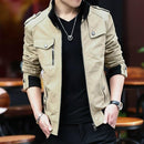 Jaqueta Masculina Casual 0 Casa Tech Loja Khaki P 