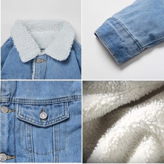 Jaqueta Masculina Jeans Forrada com Pelo JQM03 - Jaqueta Masculina Jeans Forrada com Pelo Casa Tech Loja 