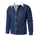 Jaqueta Masculina Jeans Forrada com Pelo JQM03 - Jaqueta Masculina Jeans Forrada com Pelo Casa Tech Loja 