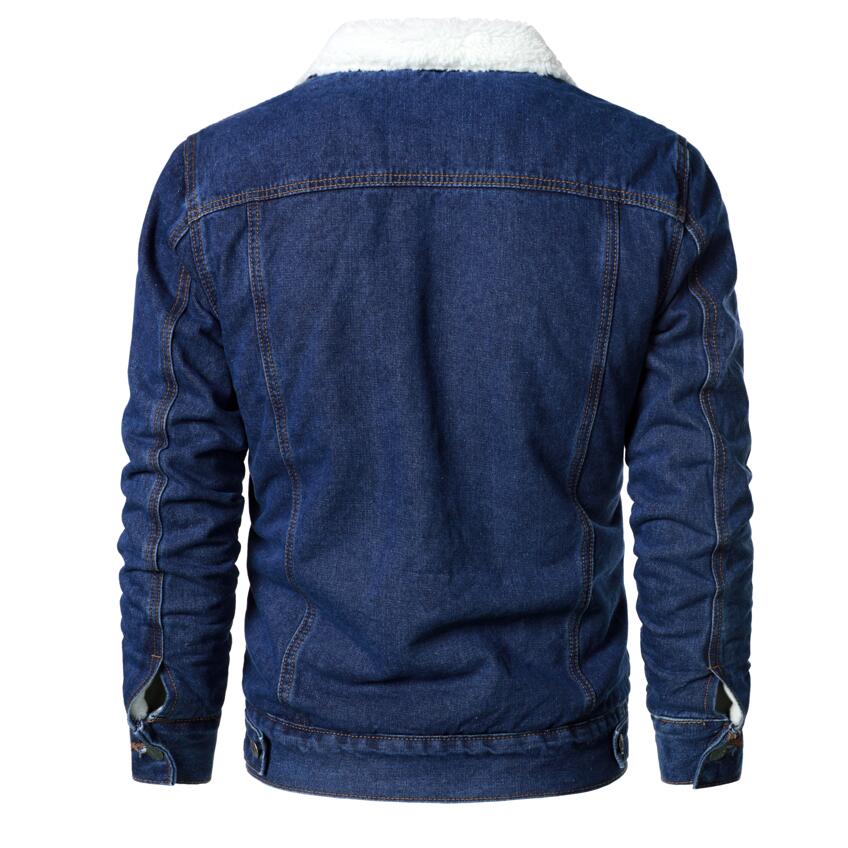 Jaqueta jeans pelo masculina cheap