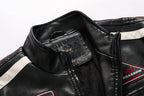 Jaqueta Motoqueiro Masculina Couro JCM03 - Jaqueta Motoqueiro Masculina Couro Casa Tech 