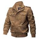 Jaqueta Tática Militar Masculina Aviador G5P8 - Jaqueta Tática Militar Masculina Aviador Casa Tech Loja Khaki M Com estampa