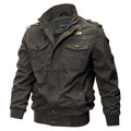 Jaqueta Tática Militar Masculina Aviador G5P8 - Jaqueta Tática Militar Masculina Aviador Casa Tech Loja Verde Escuro M Com estampa