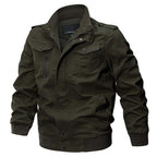 Jaqueta Tática Militar Masculina Aviador G5P8 - Jaqueta Tática Militar Masculina Aviador Casa Tech Loja Verde Escuro M Sem estampa
