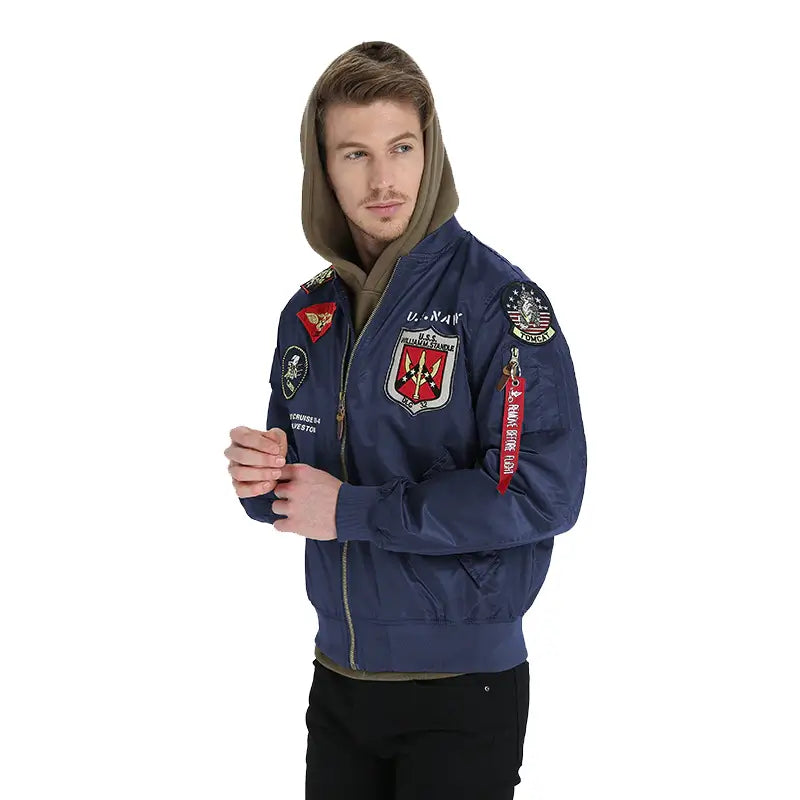 Jaqueta Top Gun ROU13 - Jaqueta Top Gun Casa Tech Loja Azul XXS 