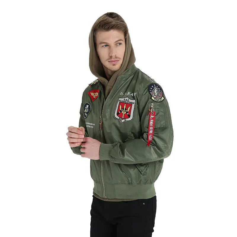 Jaqueta Top Gun ROU13 - Jaqueta Top Gun Casa Tech Loja Verde XXS 