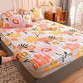 Jogo de Cama (Lençol + Fronhas) UTI42 - Jogo de Cama (Lençol + Fronhas) Casa Tech Floral Solteiro (120x200x30) 