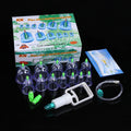 Kit 12 Ventosas + Bomba Ventosa Terapia Massoterapia G3P1 - Kit 12 Ventosas Casa Tech Loja 12 PCS 