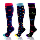 Kit 3 Pares - Meias de Compressão para Circulação TER11 - Kit 3 Pares - Meias de Compressão para Circulação Casa Tech F M: 33-38 