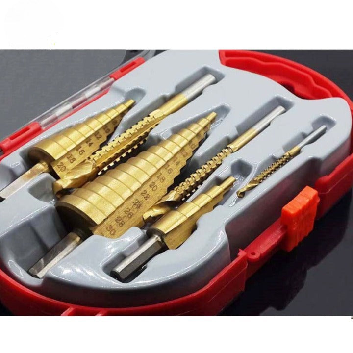Kit 6 Brocas Titanium para Furadeira FER10 - Kit 6 Brocas Titanium para Furadeira Casa Tech Loja 