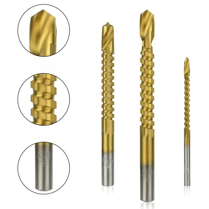 Kit 6 Brocas Titanium para Furadeira FER10 - Kit 6 Brocas Titanium para Furadeira Casa Tech Loja 