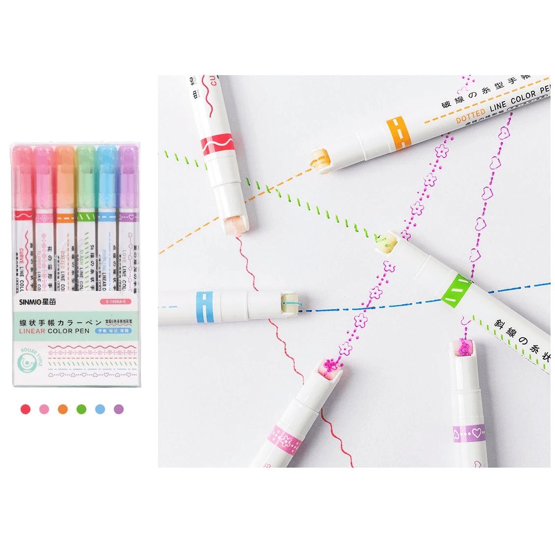 Kit 6 Canetas para Desenho Mágico BRI8 - Kit 6 Canetas para Desenho Mágico Casa Tech 
