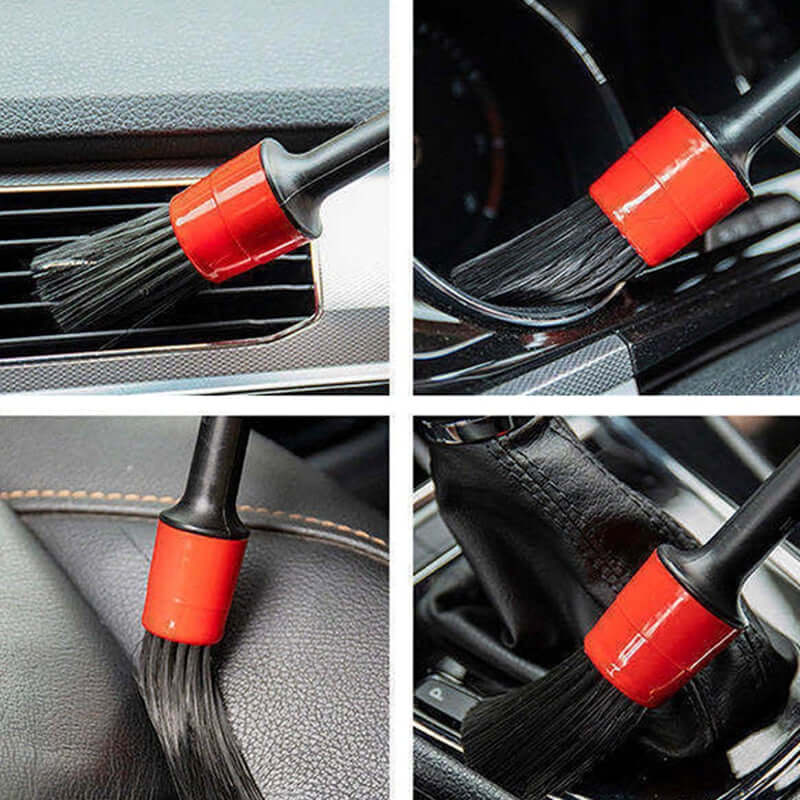 Kit Escovas para Limpeza Interna Automotiva G6P13 - Kit Escovas para Limpeza Interna Automotiva Casa Tech Loja 