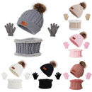Kit Gorro, Luva e Cachecol Infantil Inverno 2022 G8P11 Casa Tech Loja 