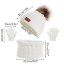 Kit Gorro, Luva e Cachecol Infantil Inverno 2022 G8P11 Casa Tech Loja 