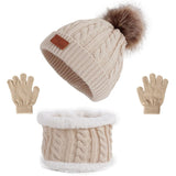 Kit Gorro, Luva e Cachecol Infantil Inverno