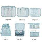 Kit Organizador de Mala de Viagem - 7 peças G10P6 - Kit Organizador de Mala de Viagem - 7 peças Casa Tech Loja 