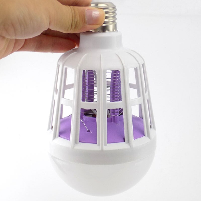 Lâmpada de LED com Armadilha Elétrica para Mosquitos e Insetos UTI35 - Lâmpada de LED com Armadilha Elétrica para Mosquitos e Insetos Casa Tech 