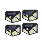 Lâmpada Solar Impermeável com 100 Luzes de LED para Paredes Externas e Jardins JEP12 - Lâmpada Solar Impermeável com 100 Luzes de LED para Paredes Externas e Jardins Queenal 4 unidades 