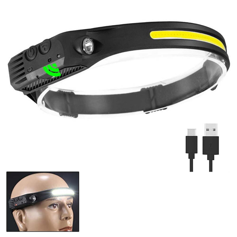 Lanterna de Cabeça Recarregável Profissional com Sensor UTI26 - Lanterna de Cabeça Recarregável Profissional com Sensor Casa Tech 