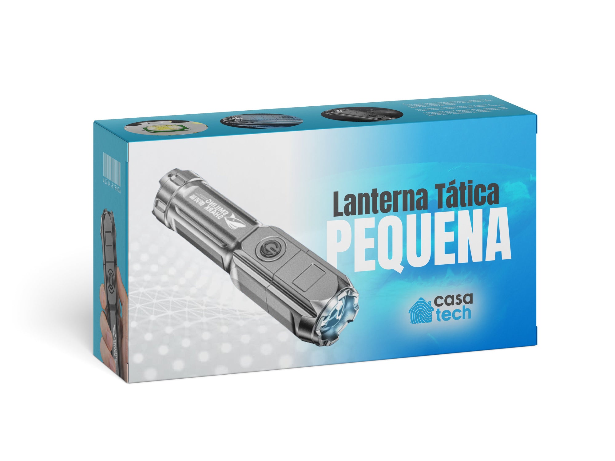 Lanterna Tática Pequena UTI27 - Lanterna Tática Pequena Vieruodis 1 Unidade 