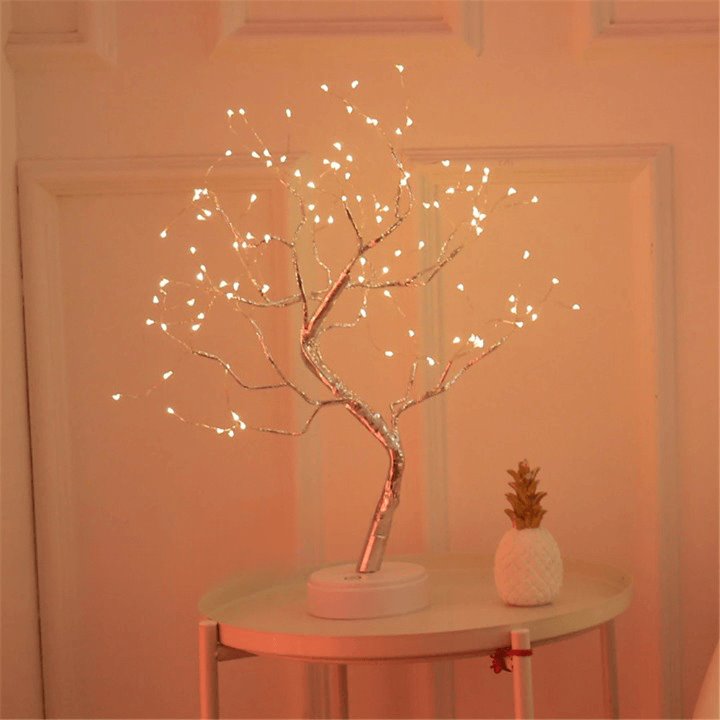 Luminária Árvore Decorativa PRE5 - Luminária Árvore Decorativa Casa Tech Loja Branco Quente 