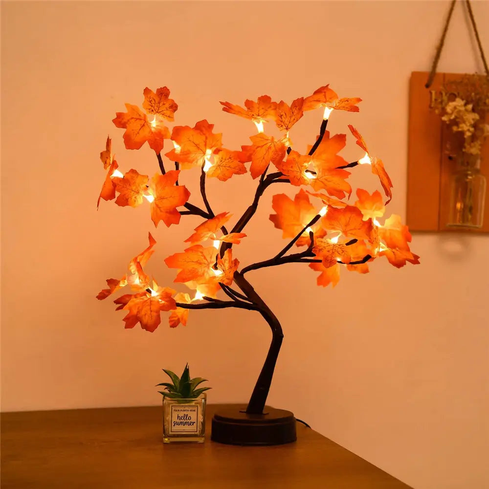 Luminária Árvore Decorativa PRE5 - Luminária Árvore Decorativa Casa Tech Loja Folhas de Bordo 