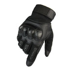 Luva Tática Militar Ultra Resistente Motoqueiro CAC01 - Luva Tática Militar Ultra Resistente Motoqueiro Casa Tech Preto P Fechado