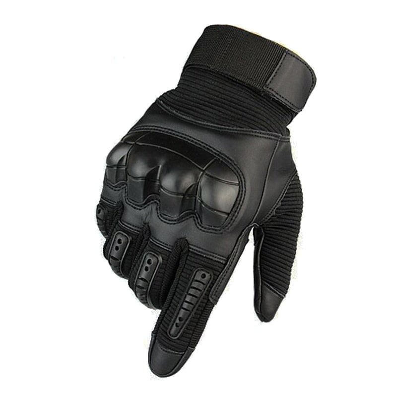 Luva Tática Militar Ultra Resistente Motoqueiro CAC01 - Luva Tática Militar Ultra Resistente Motoqueiro Casa Tech Preto P Fechado
