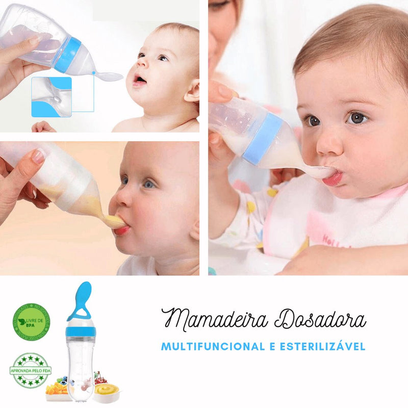 Mamadeira com Colher Dosadora Baby Hero® GR1P3 - Mamadeira com Colher Casa Tech Loja 