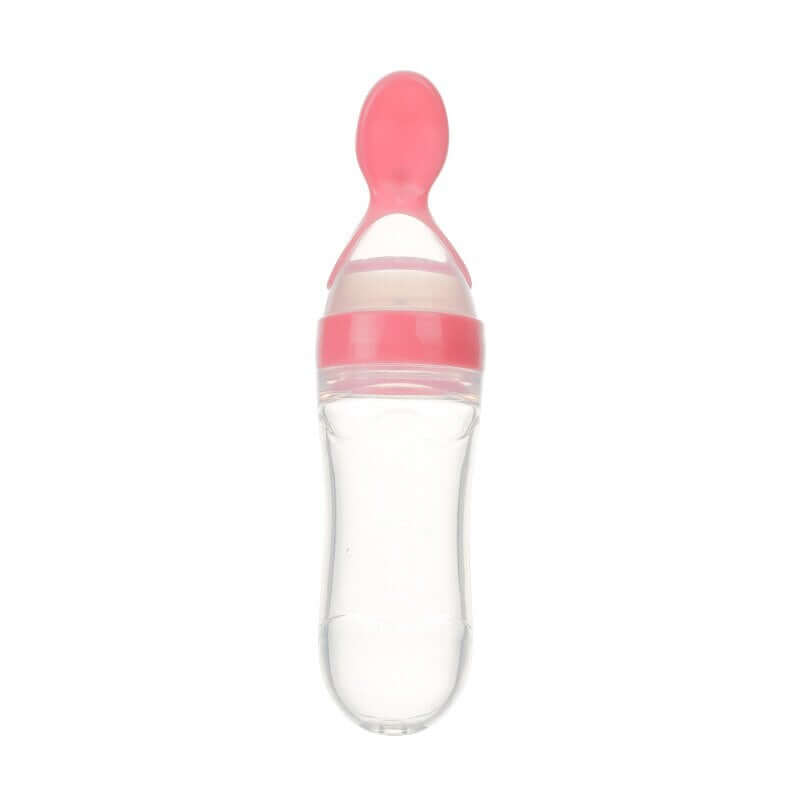 Mamadeira com Colher Dosadora Baby Hero® GR1P3 - Mamadeira com Colher Casa Tech Loja Rosa 