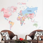 Mapa do Mundo - Papel de Parede 3D G3P2 - Mapa do Mundo Casa Tech Loja 
