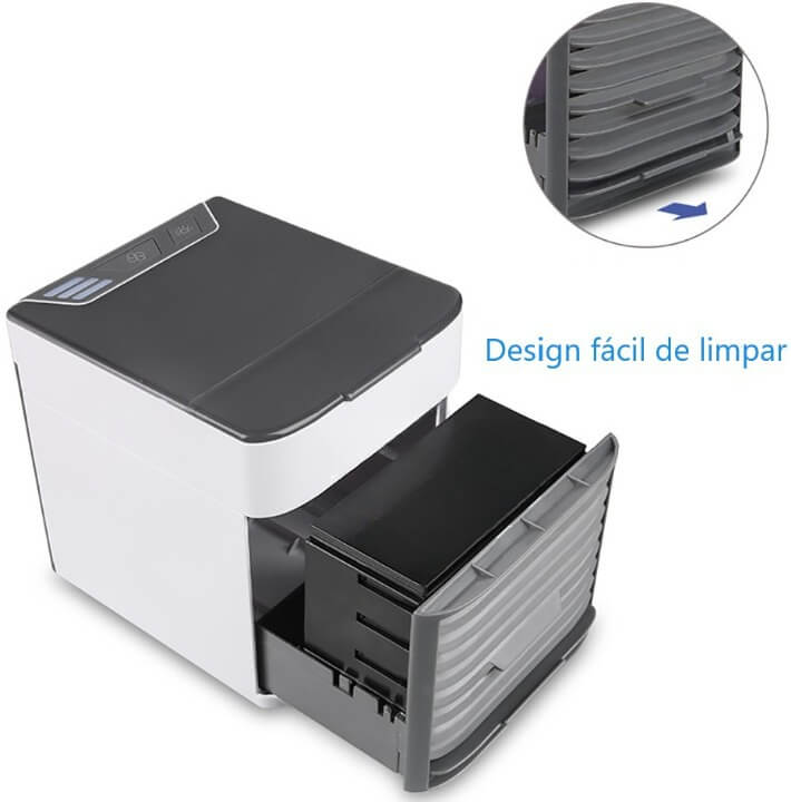 Mini Ar Condicionado Portátil USB G6P6 - Mini Ar Condicionado Portátil USB Casa Tech Loja 