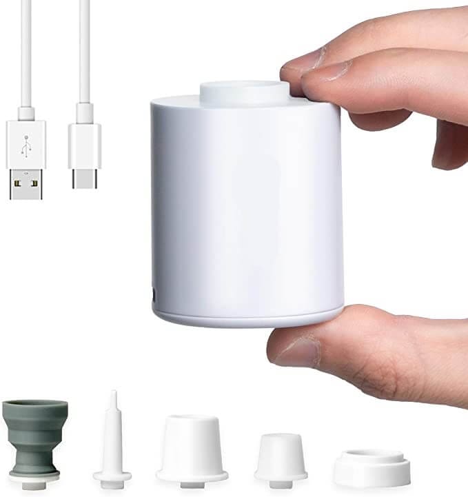 Mini Bomba de Ar para Camping CAMP1 - Mini Bomba de Ar para Camping Casa Tech Loja Branco 