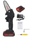 Mini Motosserra Elétrica UTI31 - Mini Motosserra Elétrica Casa Tech Preto 