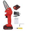 Mini Motosserra Elétrica UTI31 - Mini Motosserra Elétrica Casa Tech Vermelho 