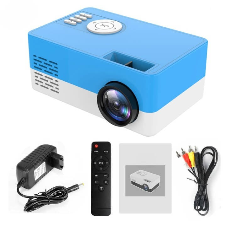 Mini Projetor Portátil HD ELE10 - Mini Projetor Portátil HD Casa Tech Loja Azul 