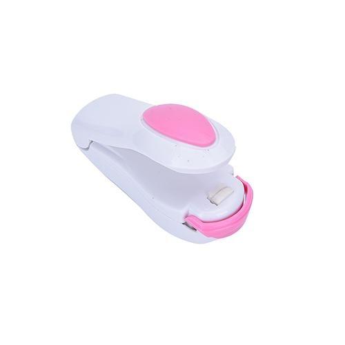 Mini Selador Portátil de Embalagens de Plástico a Vácuo - Maquina de Cerâmica Selagem a Calor G1P28 - Mini Selador Portátil Casa Tech Loja Branco 