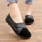 Mocassim Couro Macio Feminino Confortável G9P4 - Mocassim Couro Macio Feminino Confortável Casa Tech Loja Preto 33 