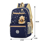 Mochila Escolar Feminina - Kit com 3 peças + 1 Chaveiro BOL28 - Mochila Escolar Feminina - Kit com 3 peças + 1 Chaveiro Casa Tech Loja 